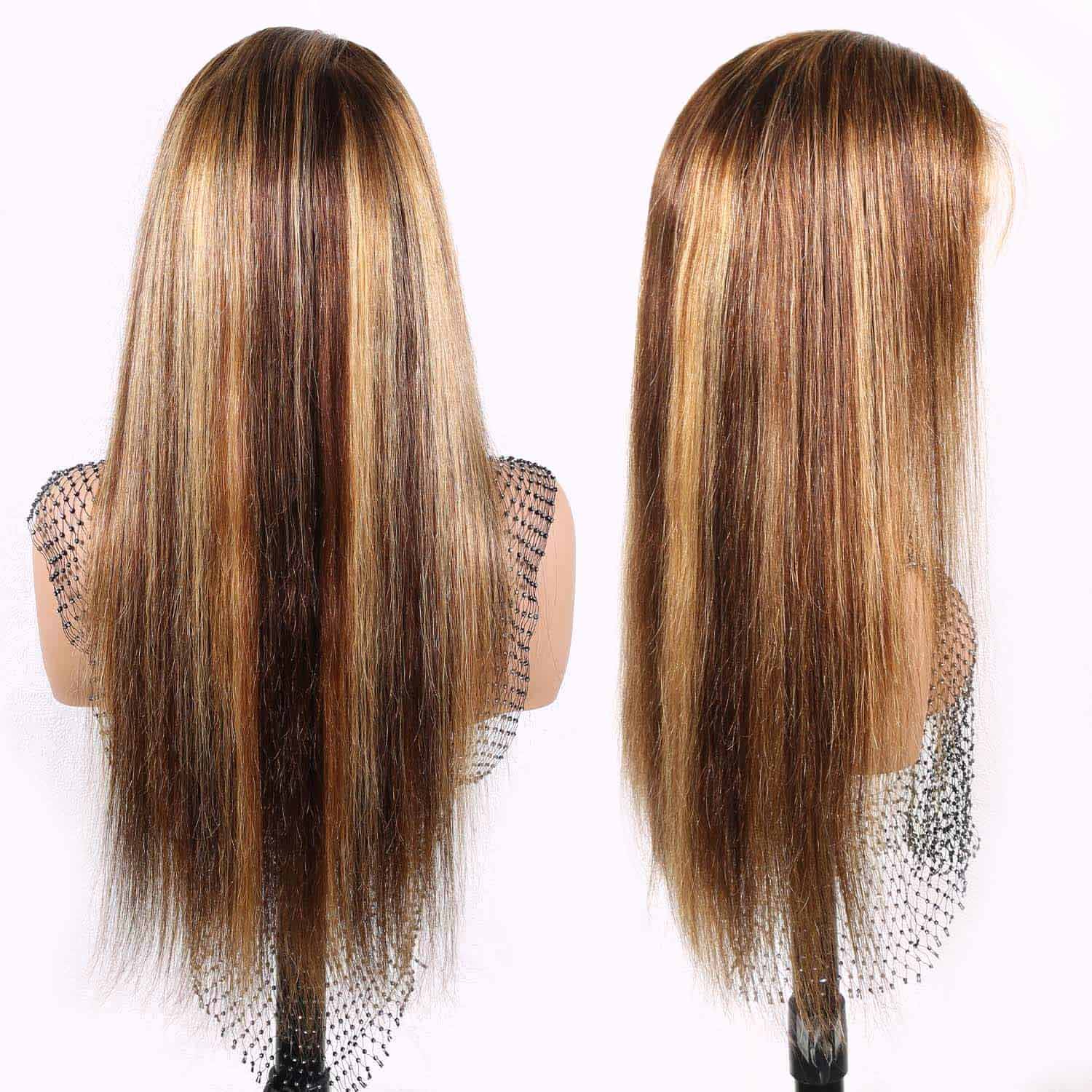 Authris Straight HD Lace Front Human Hair Wig | Blonde Highlights
