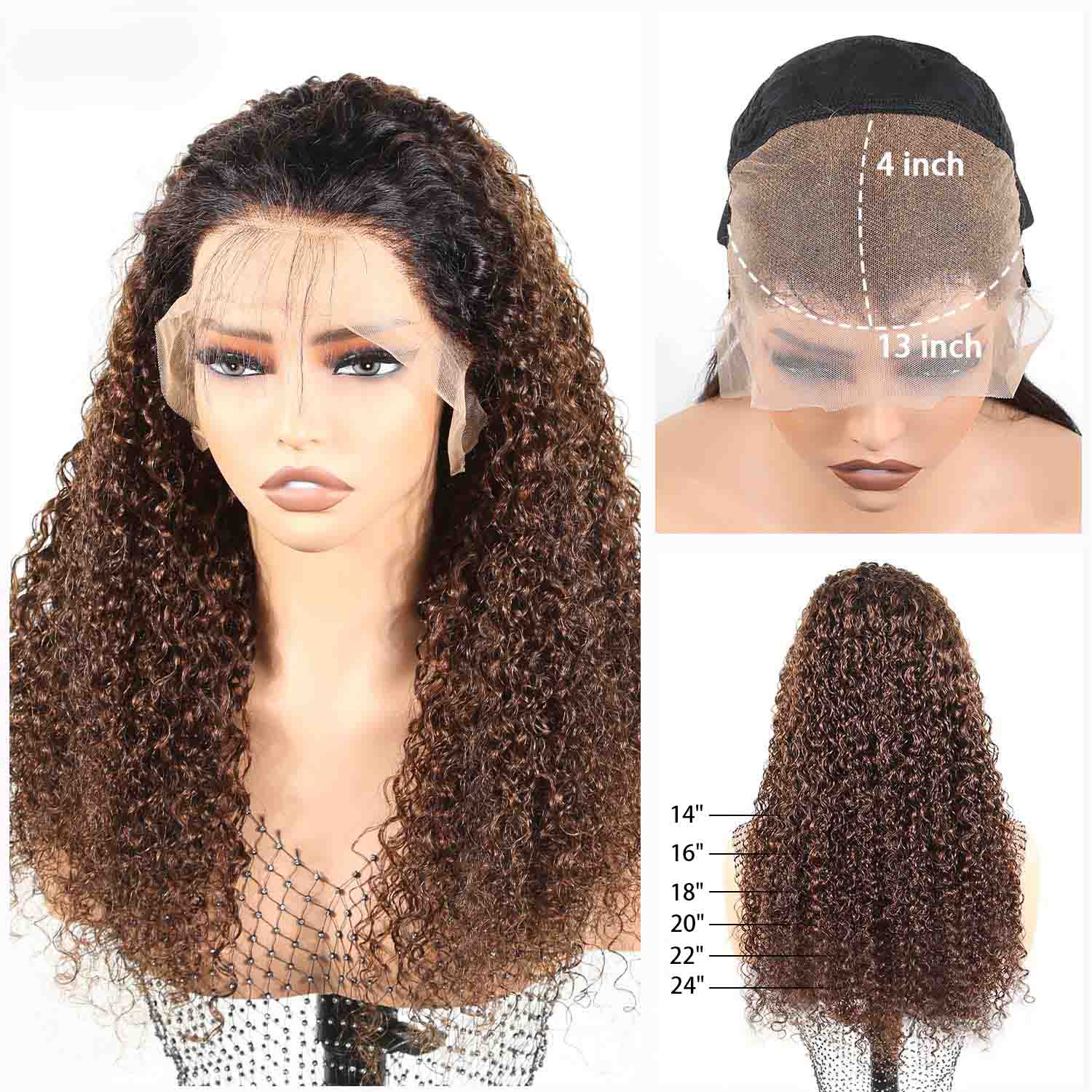 Authris Curly HD Lace Front Human Hair Wig | Natural Black