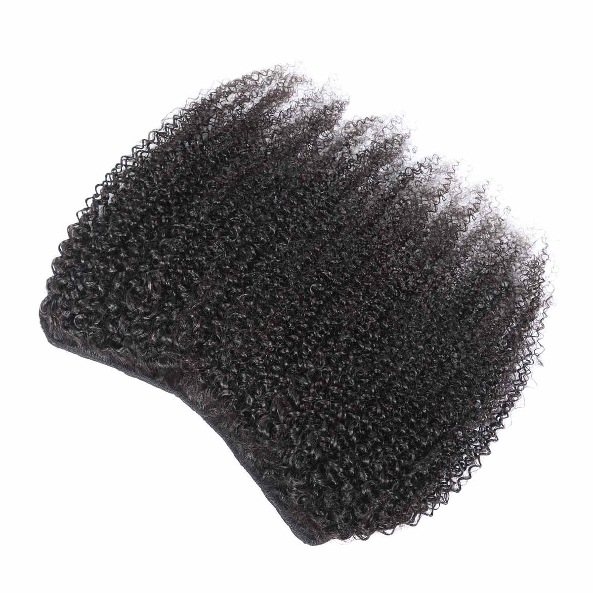 Authris Afro Kinky Curly 1-Piece Clip-In Human Hair Extensions | Natural Black
