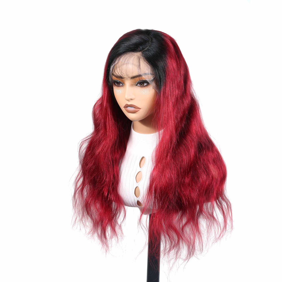 AUTHRIS Body Wave Lace Front Wig | Burgundy Ombre