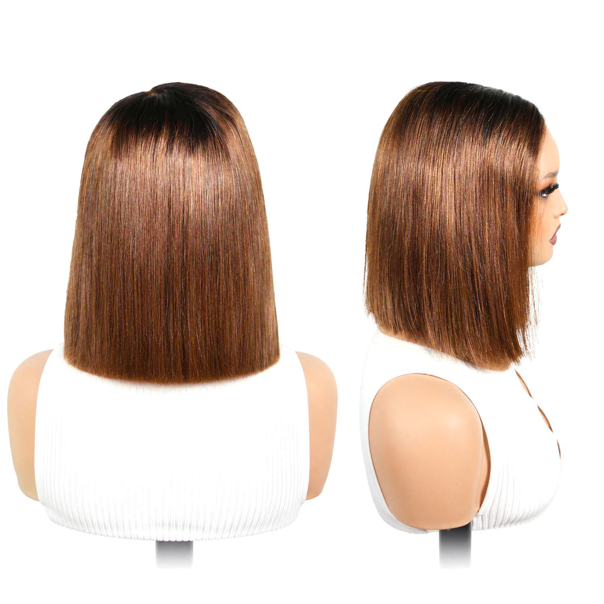 AUTHRIS Straight Bob Wig | Chocolate Ombre