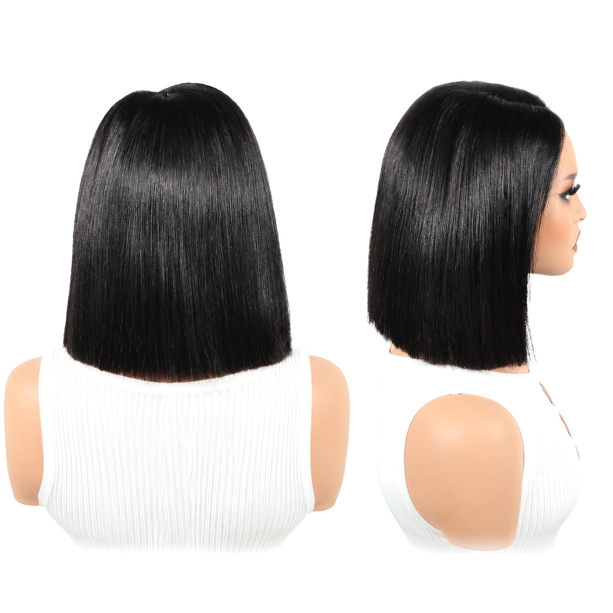 AUTHRIS Straight Bob Wig | Natural Black
