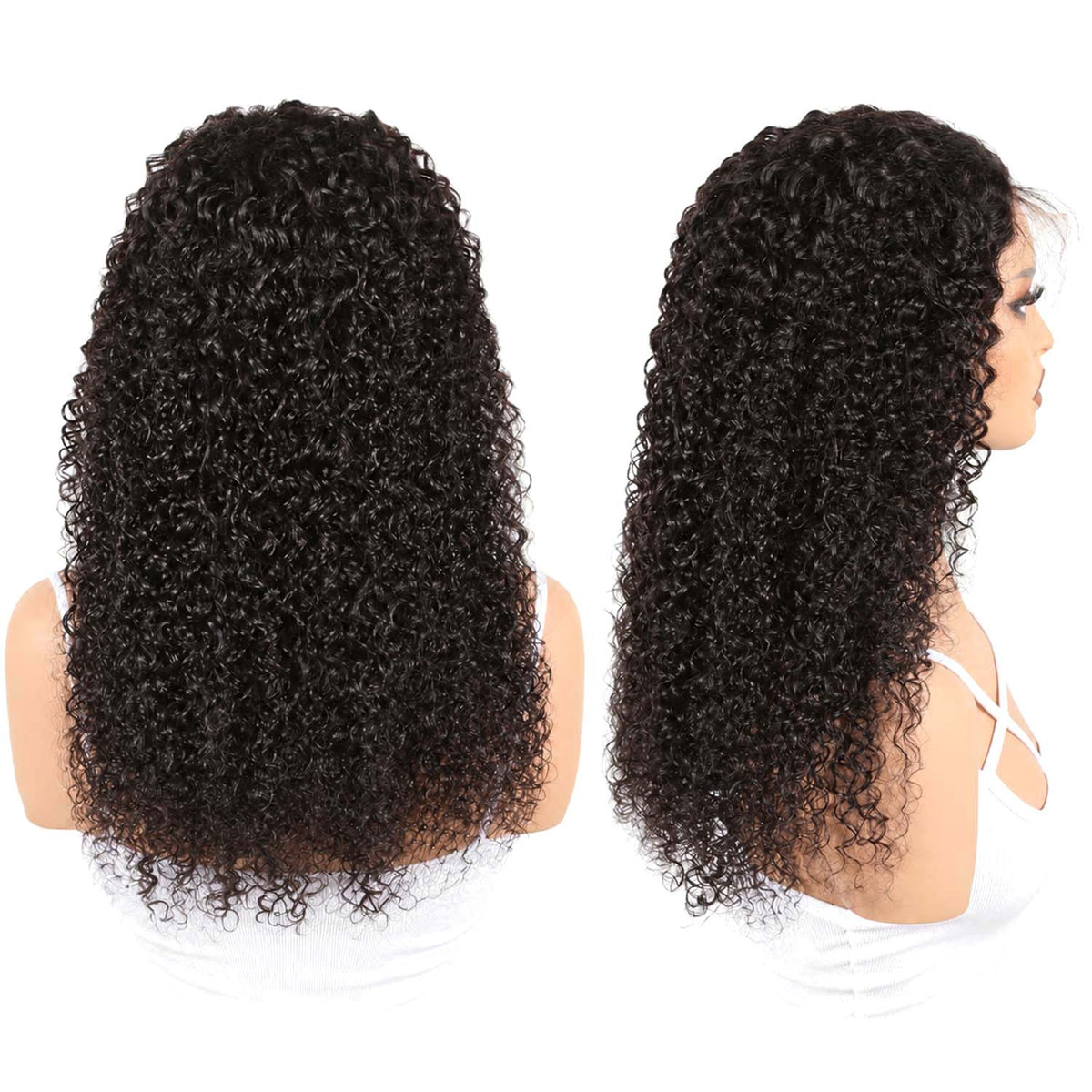AUTHRIS Curly Lace Front Wig | Natural Black