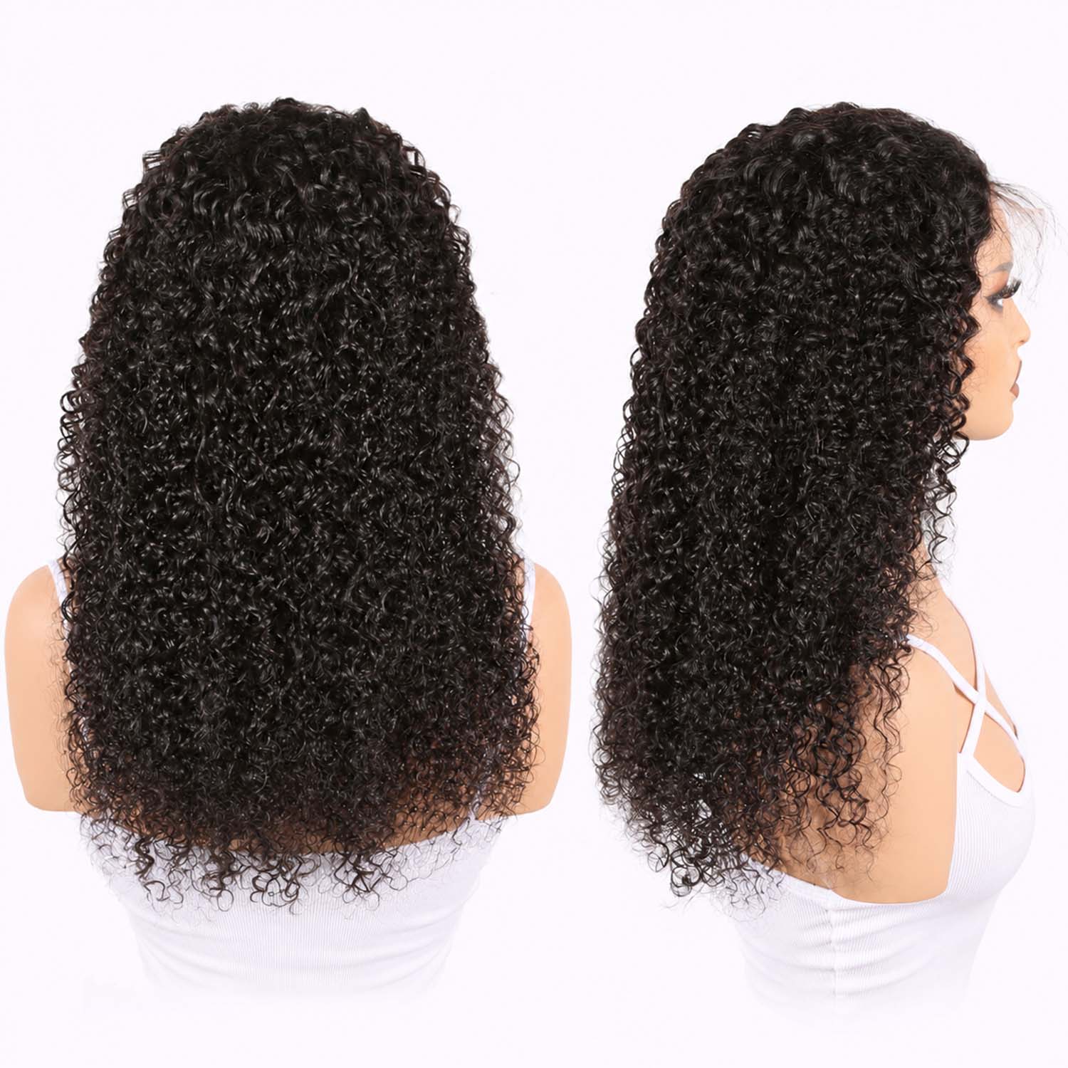 Authris Curly HD Lace Front Human Hair Wig | Natural Black