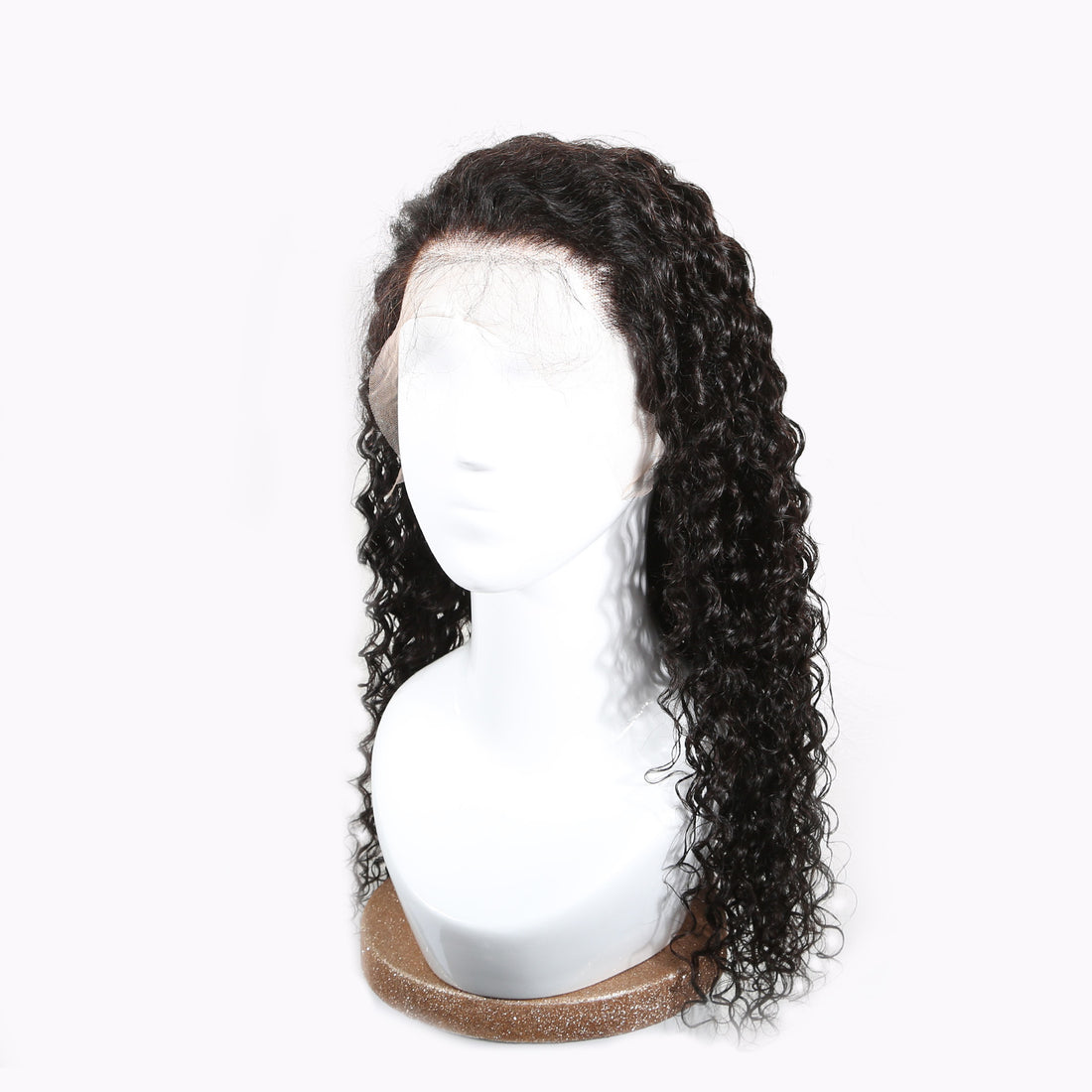 Authris Deep Wave HD Lace Front Human Hair Wig | Natural Black