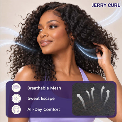 AUTHRIS Curly Lace Front Wig | Burgundy Ombre