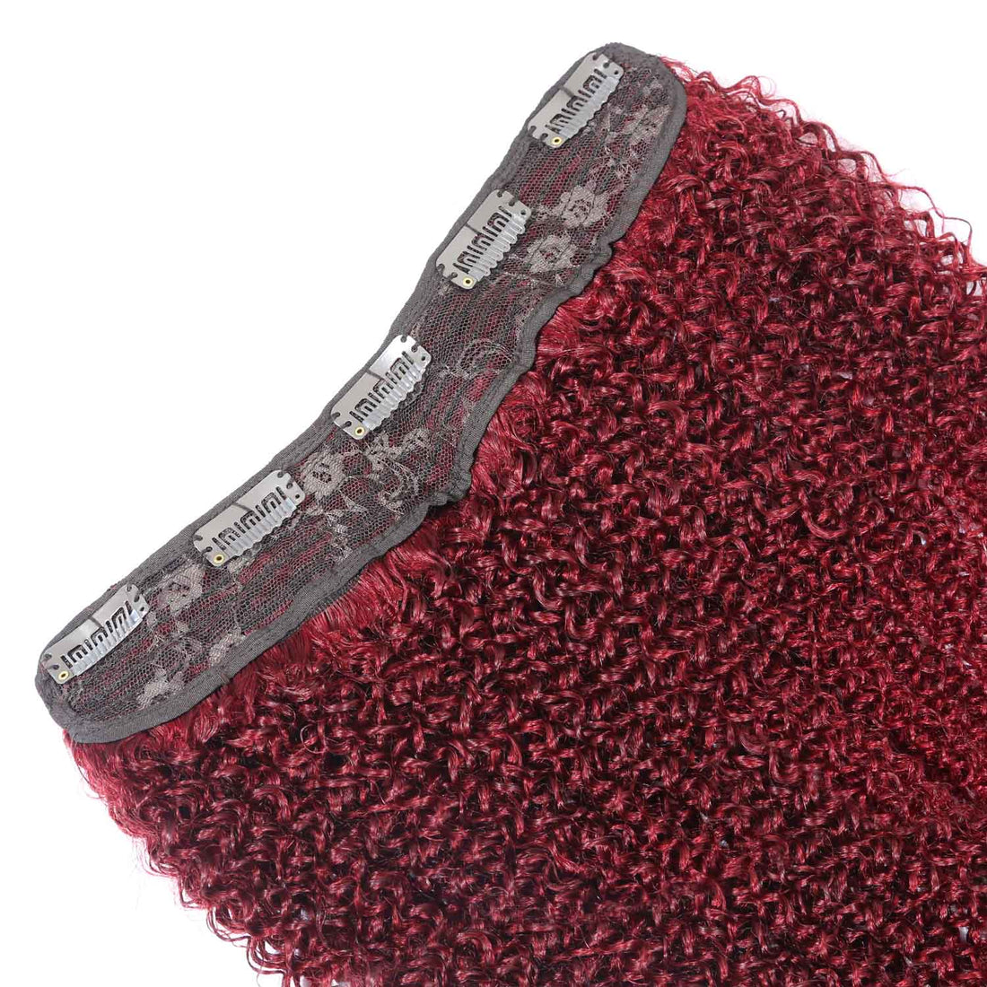 AUTHRIS Afro Kinky Curly Clip-Ins (1-Piece) | Burgundy