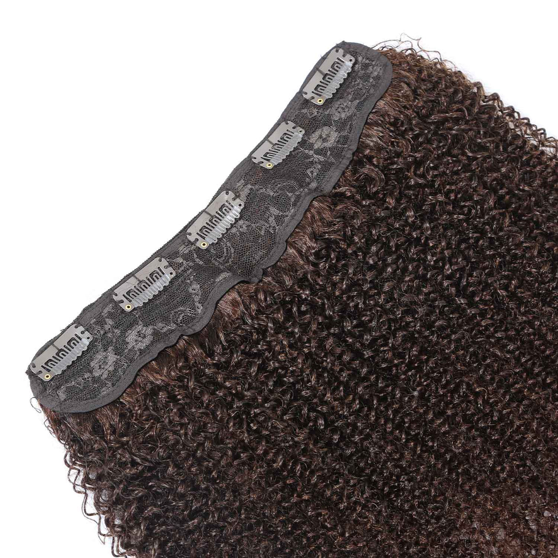 AUTHRIS Afro Kinky Curly Clip-Ins (1-Piece) | Chocolate Brown