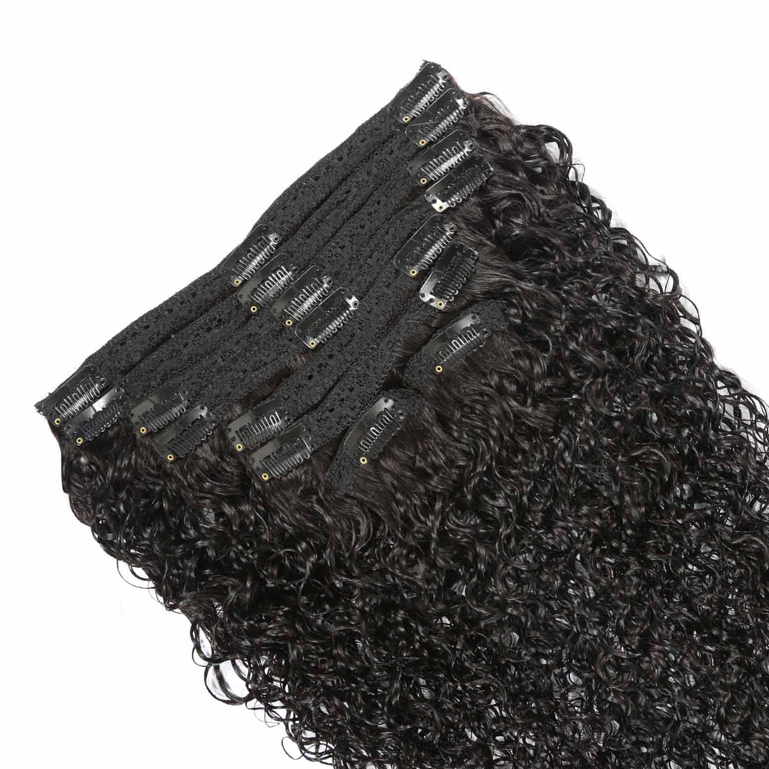 AUTHRIS Curly Clip-Ins (8-Piece) | Natural Black