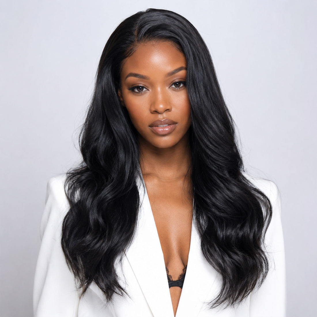 Authris Body Wave HD Lace Front Human Hair Wig | Natural Black