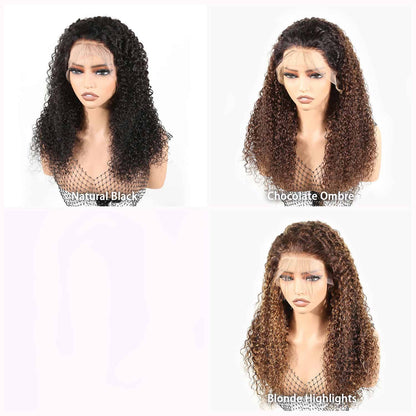 Authris Curly HD Lace Front Human Hair Wig | Chocolate Ombre