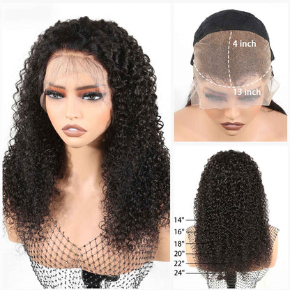 Authris Curly HD Lace Front Human Hair Wig | Natural Black