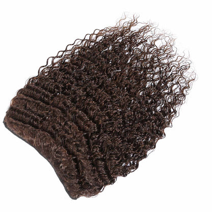 Authris Deep Wave 1-Piece Clip-In Human Hair Extensions | Chocolate Brown