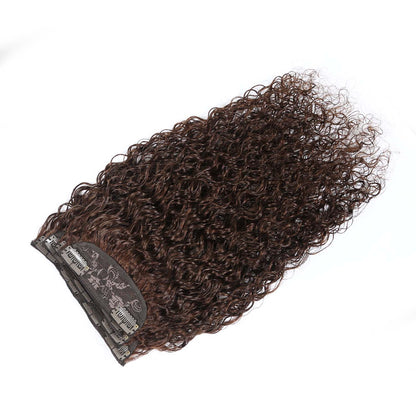 Authris Water Wave 4-Piece Clip-In Human Hair Extensions | Chocolate Brown