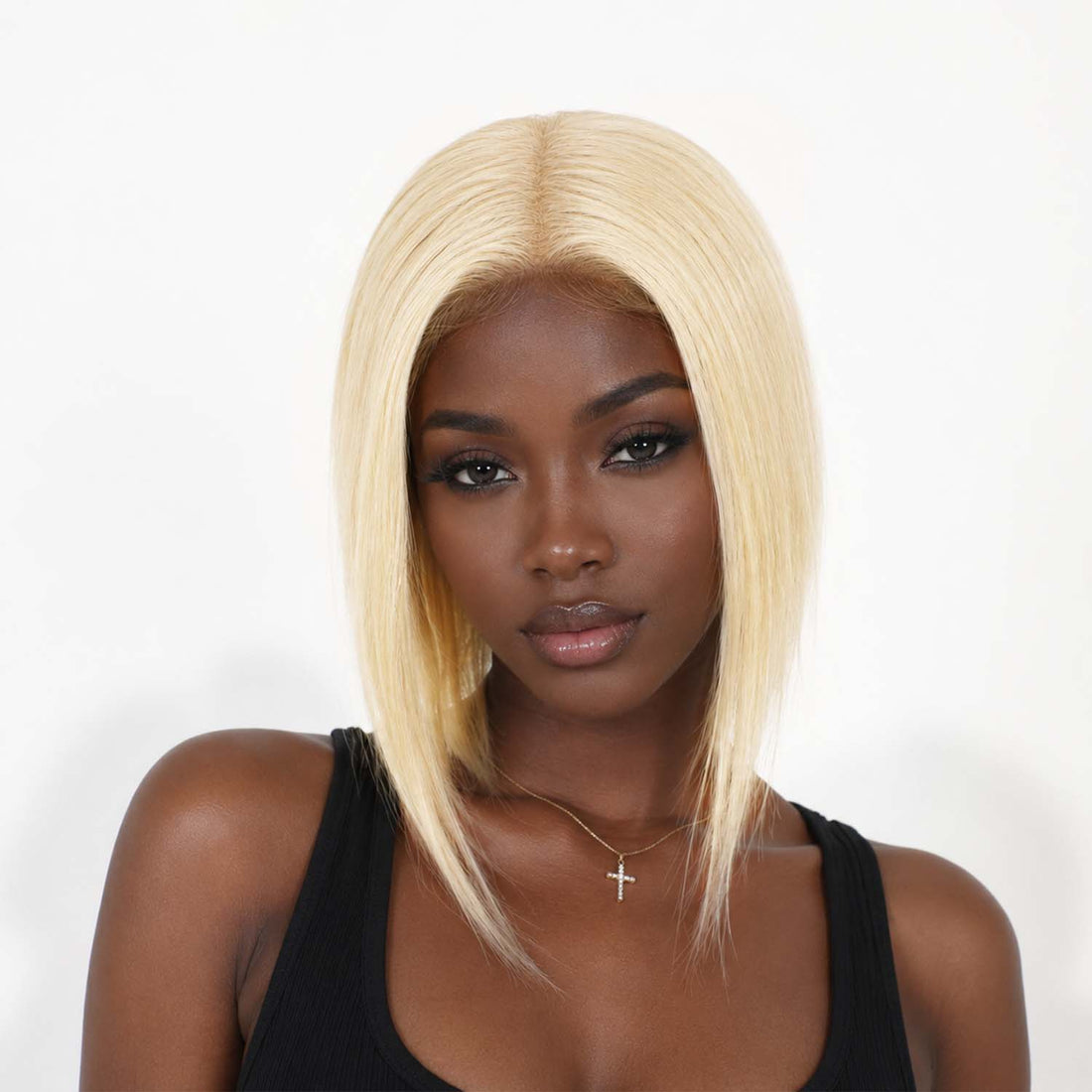 Authris Straight Women’s Human Hair Topper with Realistic Scalp | Light Blonde product photo 2
