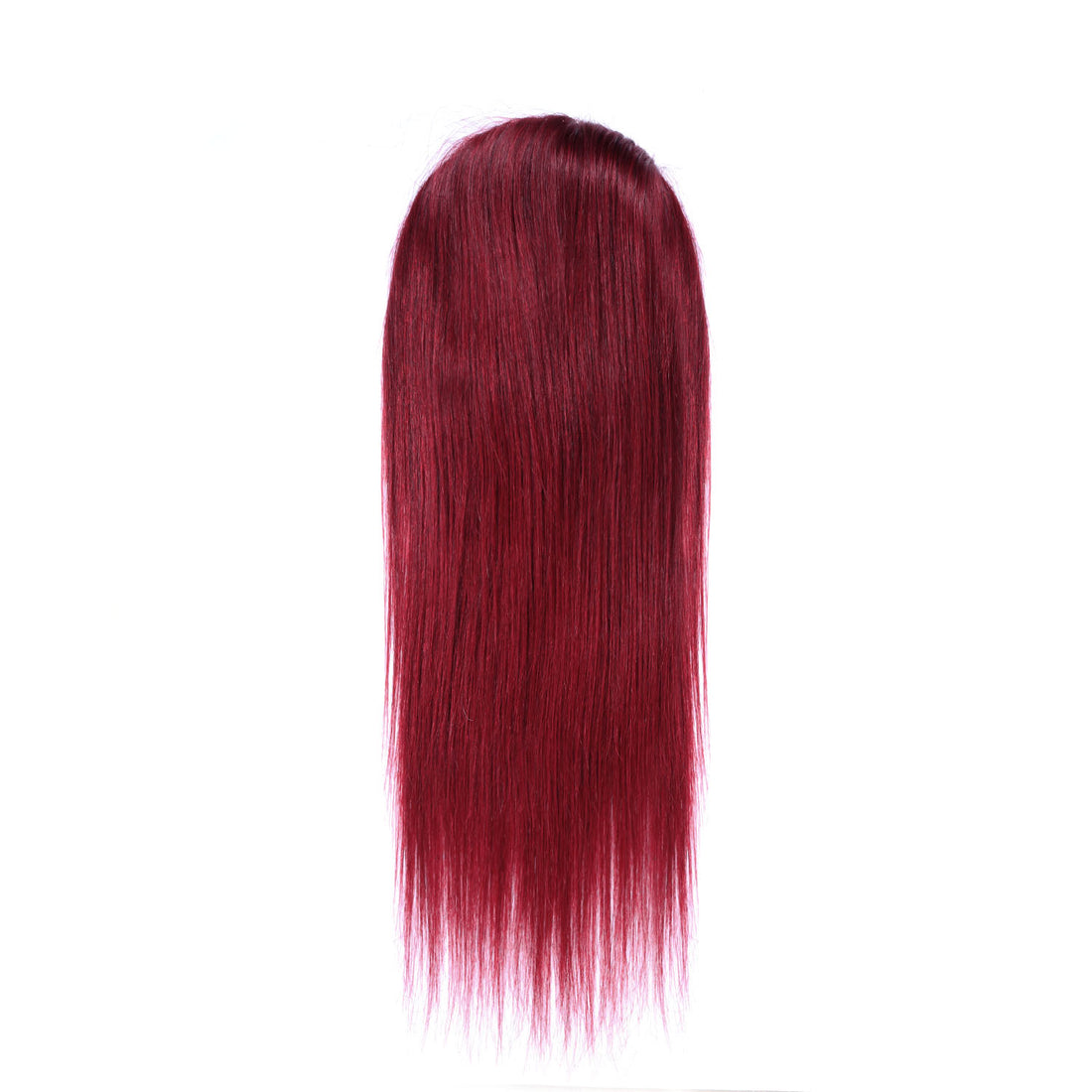 Authris Straight Human Hair Drawstring Ponytail | Burgundy