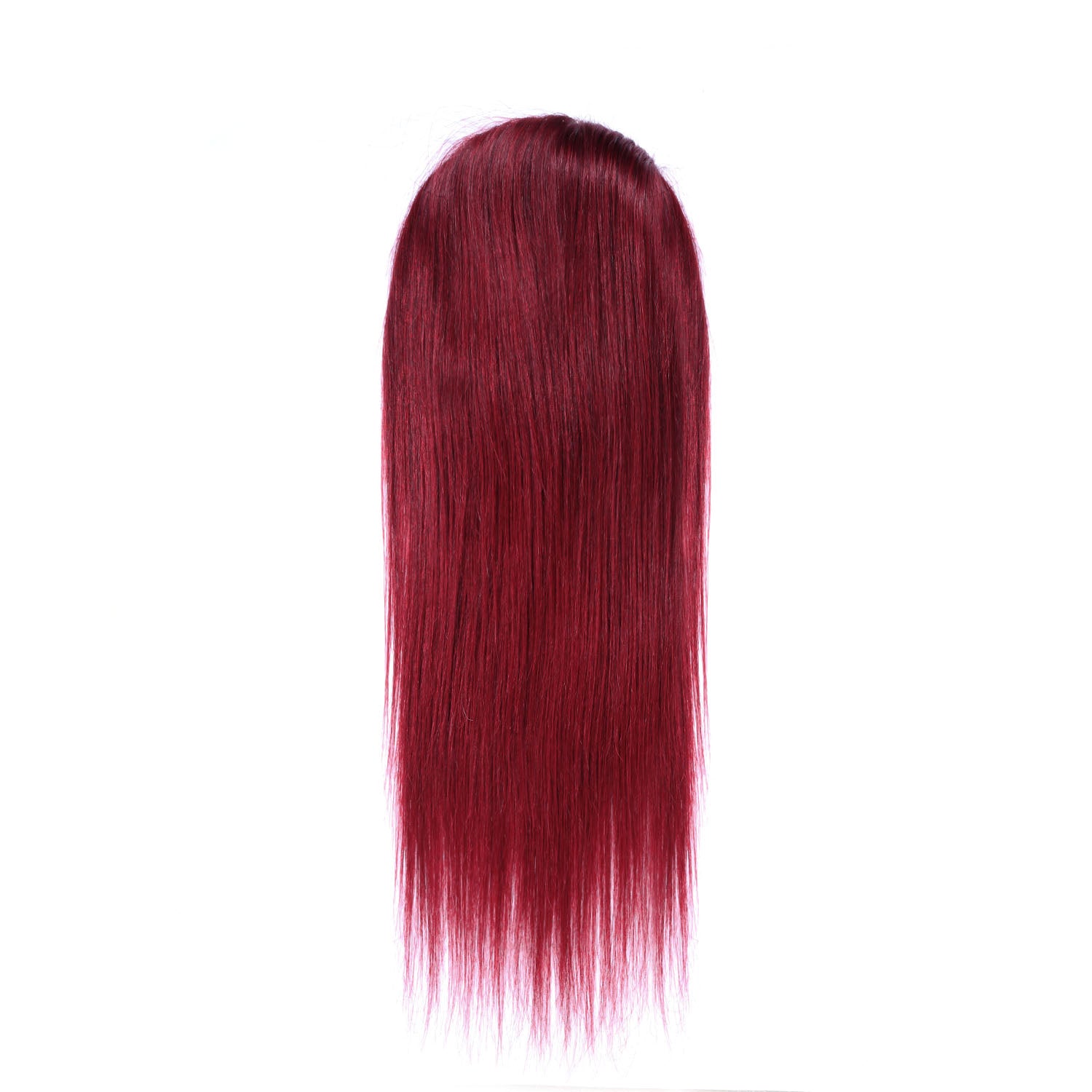 Authris Straight Human Hair Drawstring Ponytail | Burgundy