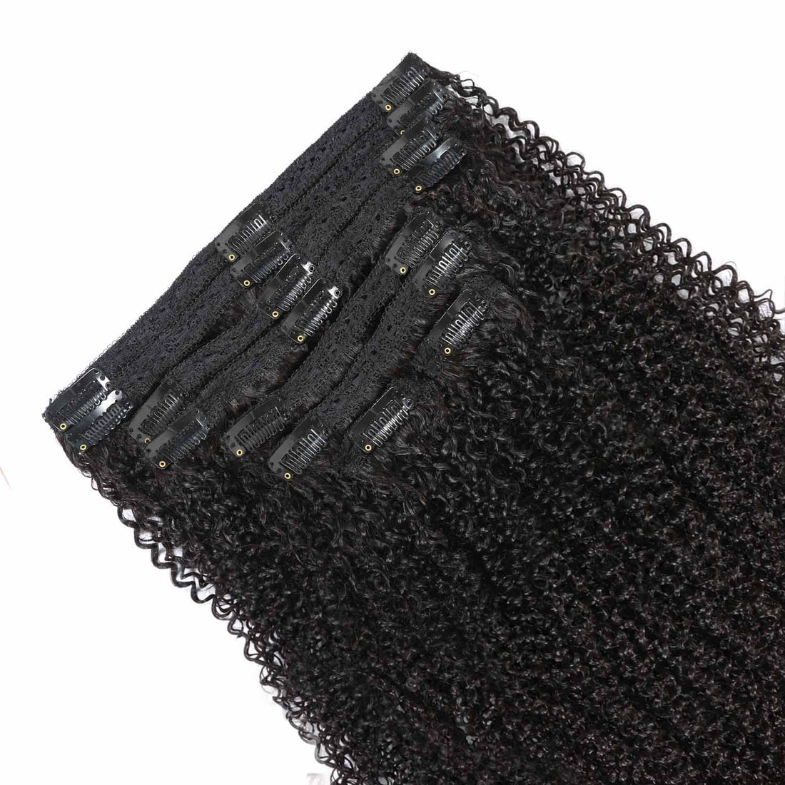 AUTHRIS Afro Kinky Curly Clip-Ins (8-Piece) | Natural Black