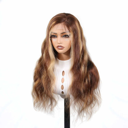 AUTHRIS Body Wave Lace Front Wig | Blonde Highlights