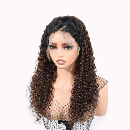 Authris Deep Wave HD Lace Front Human Hair Wig | Chocolate Ombre