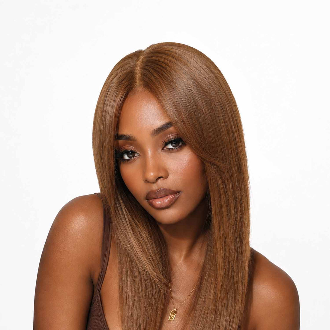 Authris Straight Women’s Butterfly Mesh Human Hair Topper | Brown