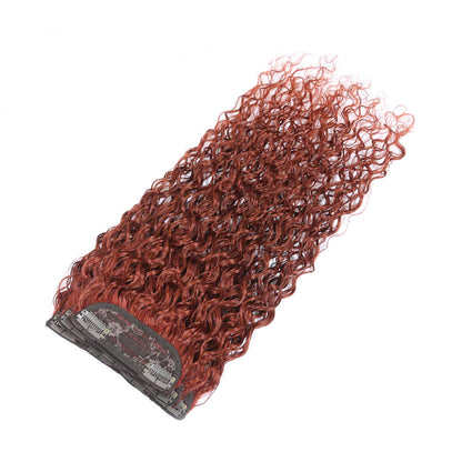 Authris Water Wave 4-Piece Clip-In Human Hair Extensions | Auburn Brown