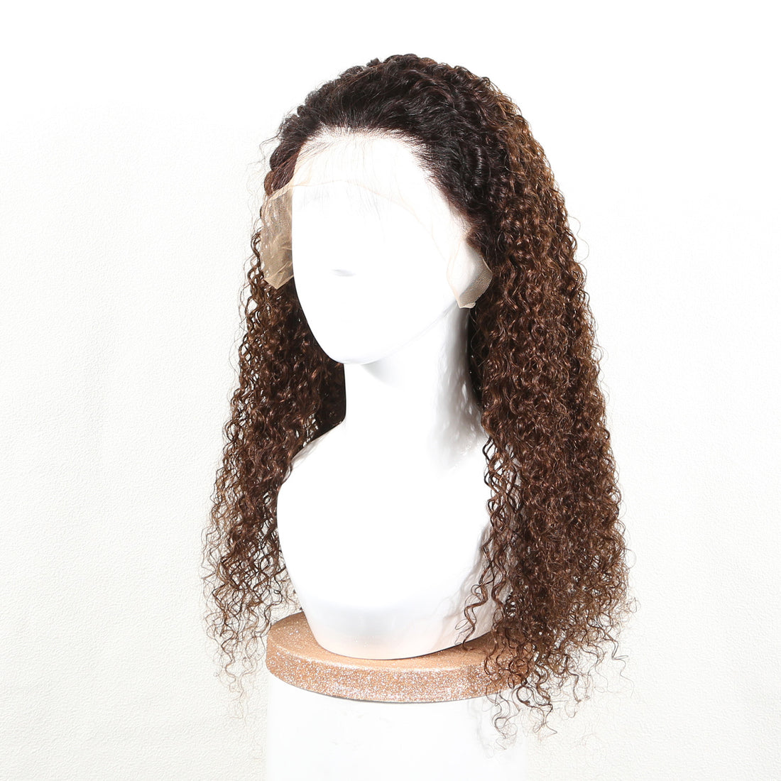 Authris Curly HD Lace Front Human Hair Wig | Chocolate Ombre