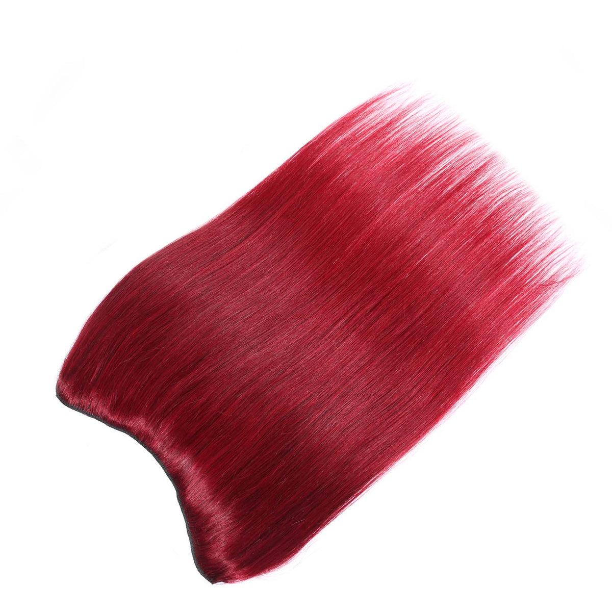 Authris Straight 1-Piece Clip-In Human Hair Extensions | Burgundy