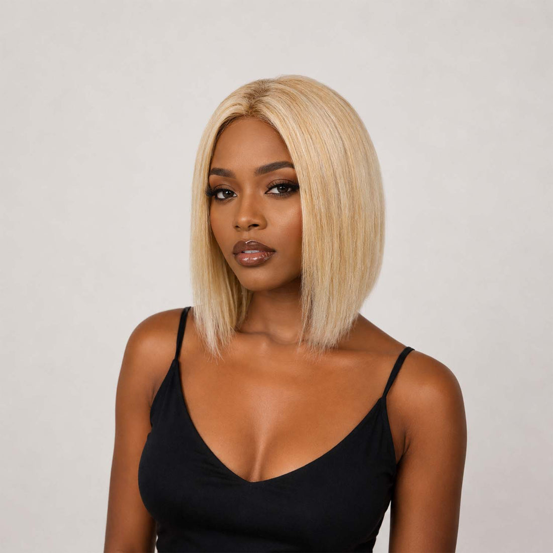 Authris Straight Women’s Butterfly Mesh Human Hair Topper | Blonde Highlights