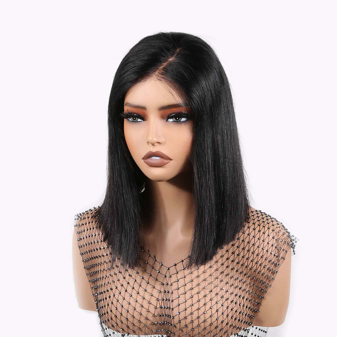 Authris Straight Bob Human Hair Wig | Natural Black