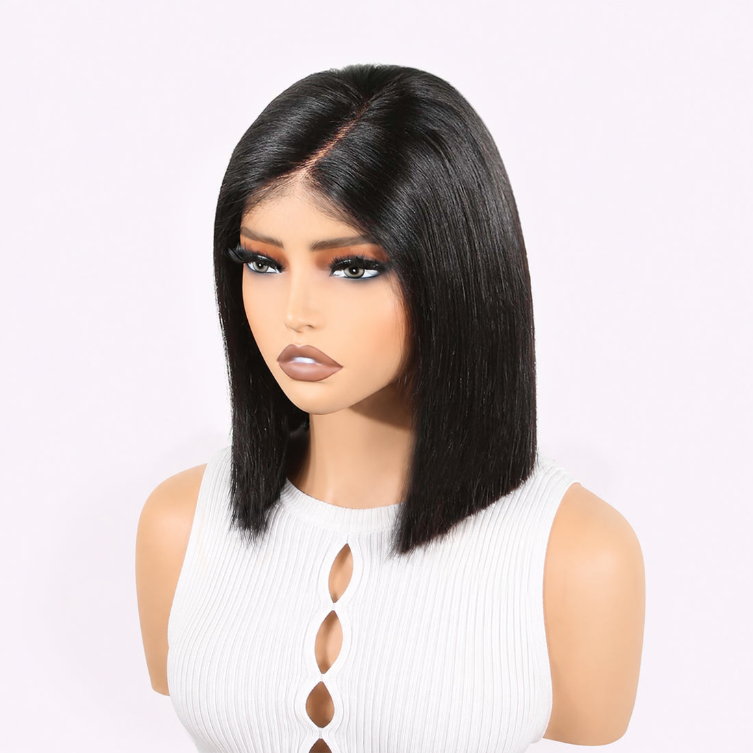 Authris Straight Bob Human Hair Wig | Natural Black