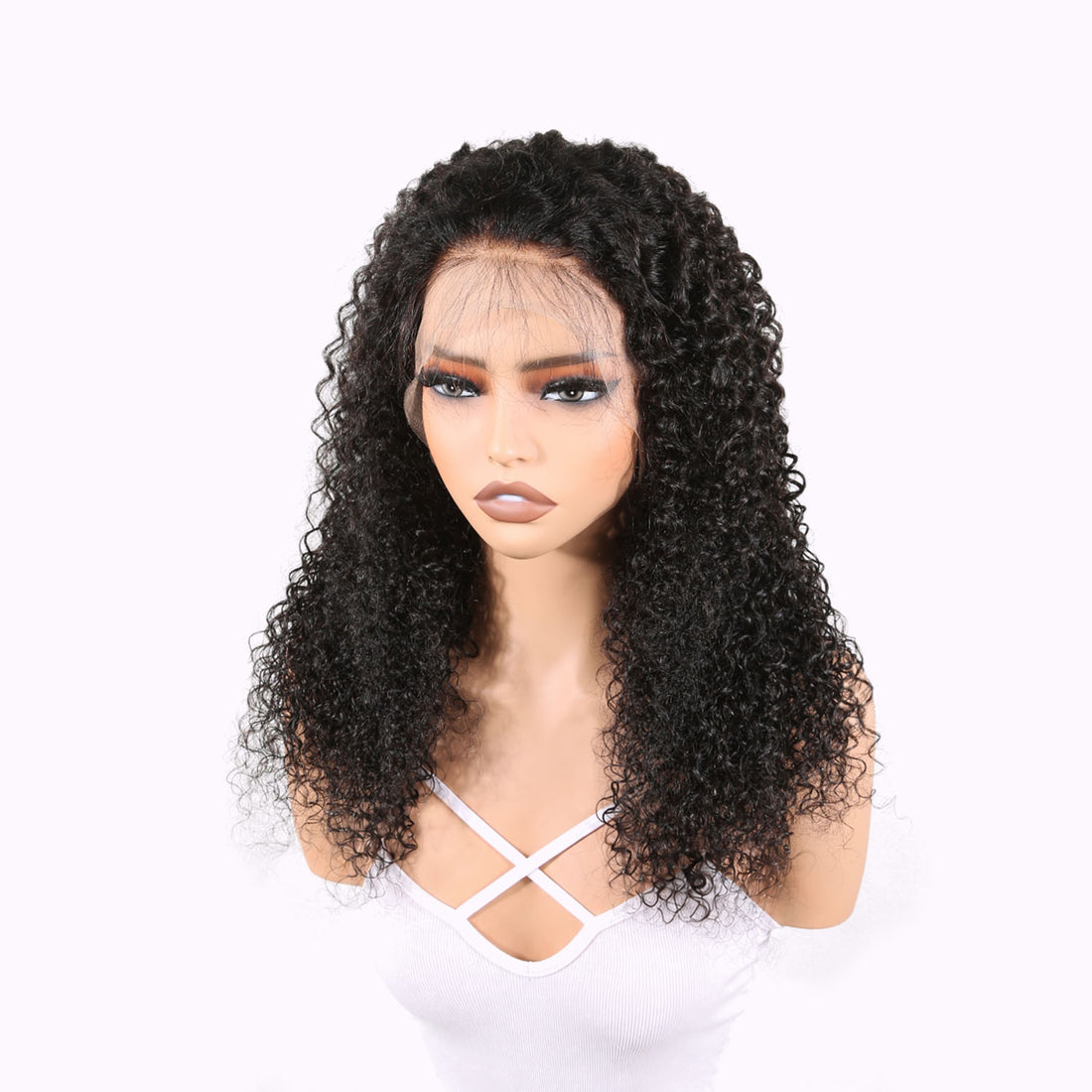 Authris Curly HD Lace Front Human Hair Wig | Natural Black
