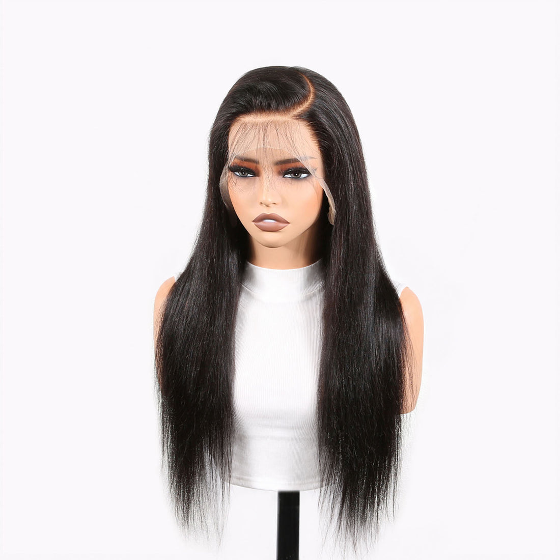 Authris Straight HD Lace Front Human Hair Wig | Natural Black