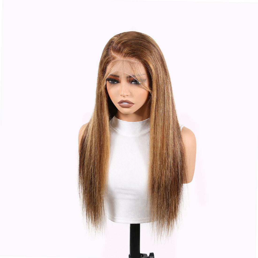 Authris Straight HD Lace Front Human Hair Wig | Blonde Highlights