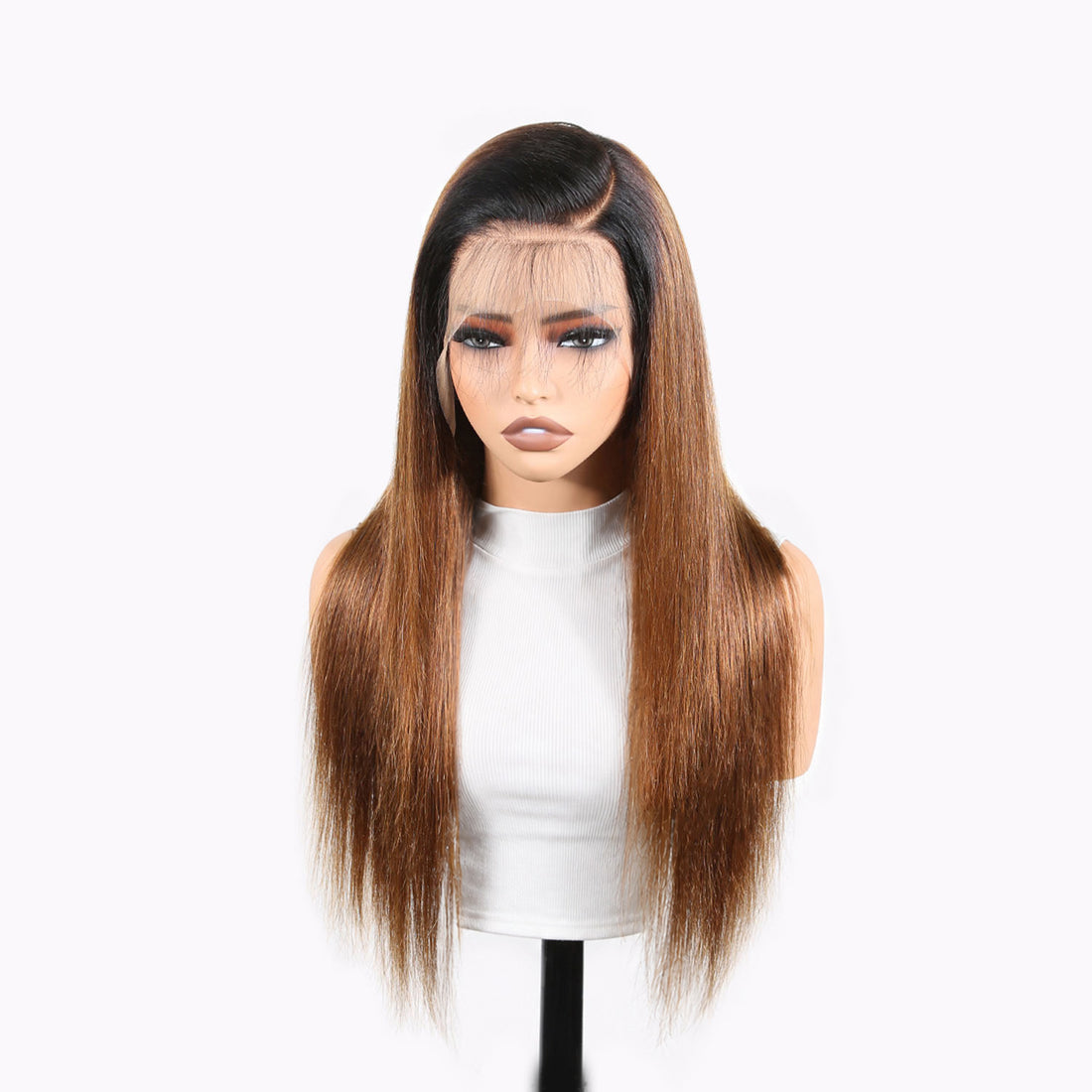 Authris Straight HD Lace Front Human Hair Wig | Chocolate Ombre