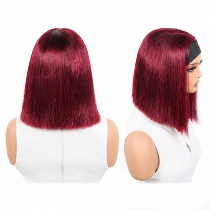 AUTHRIS Headband Bob Wig | Burgundy
