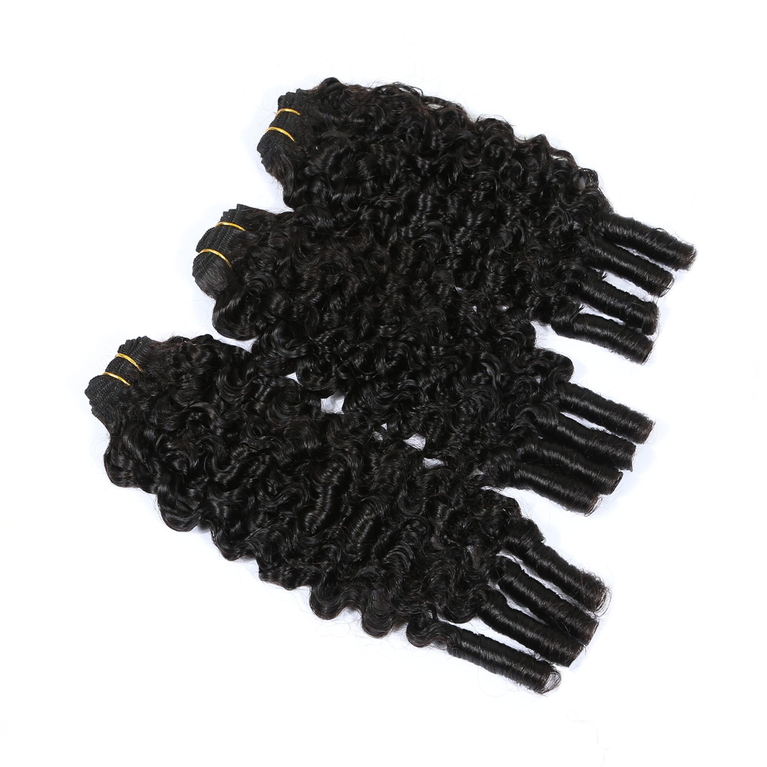 Authris Burmese Curly Human Hair Bundles | Natural Black