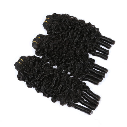 Authris Burmese Curly Human Hair Bundles | Natural Black
