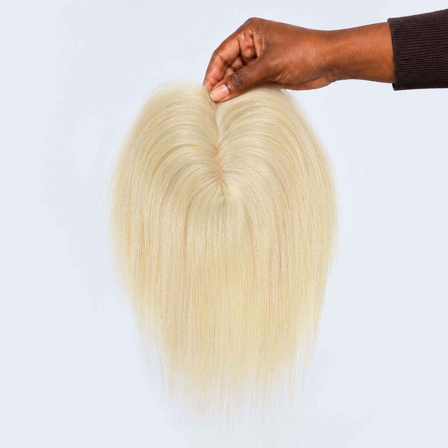 Authris Straight Simulated Scalp Hair Topper for Women | Light  Blonde