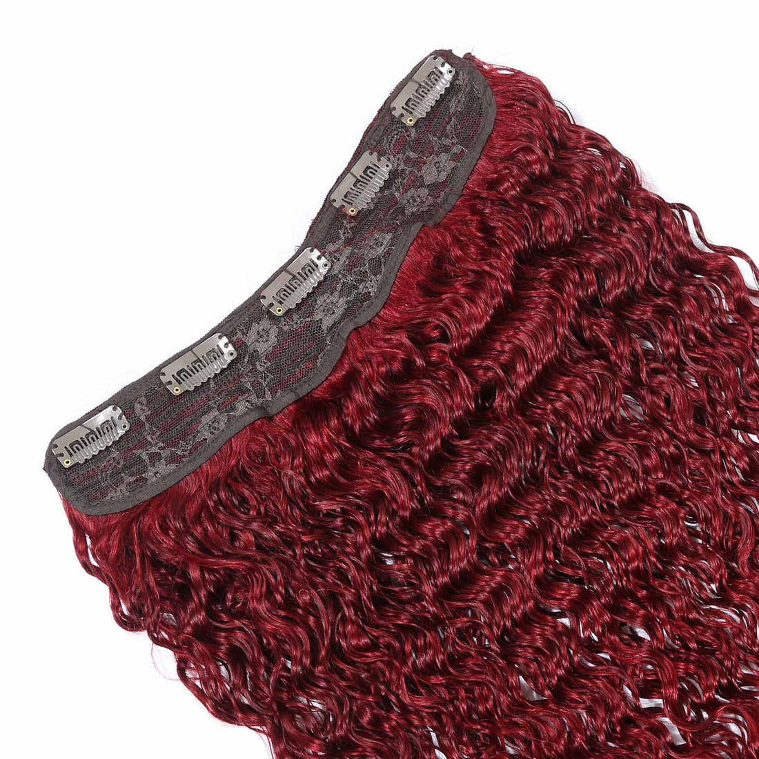 AUTHRIS Deep Wave Clip-Ins (1-Piece) | Burgundy