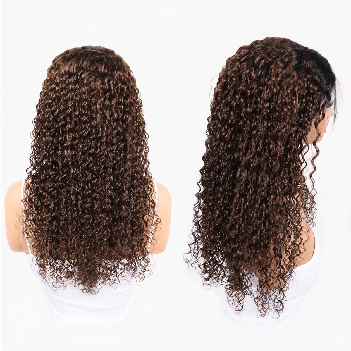 AUTHRIS Deep Wave Lace Front Wig | Chocolate Ombre