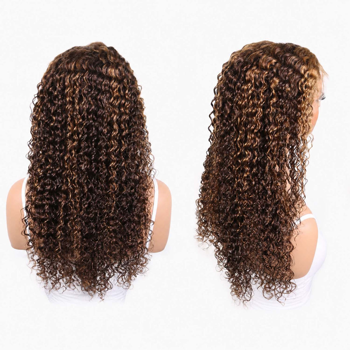 AUTHRIS Deep Wave Lace Front Wig | Blonde Highlights