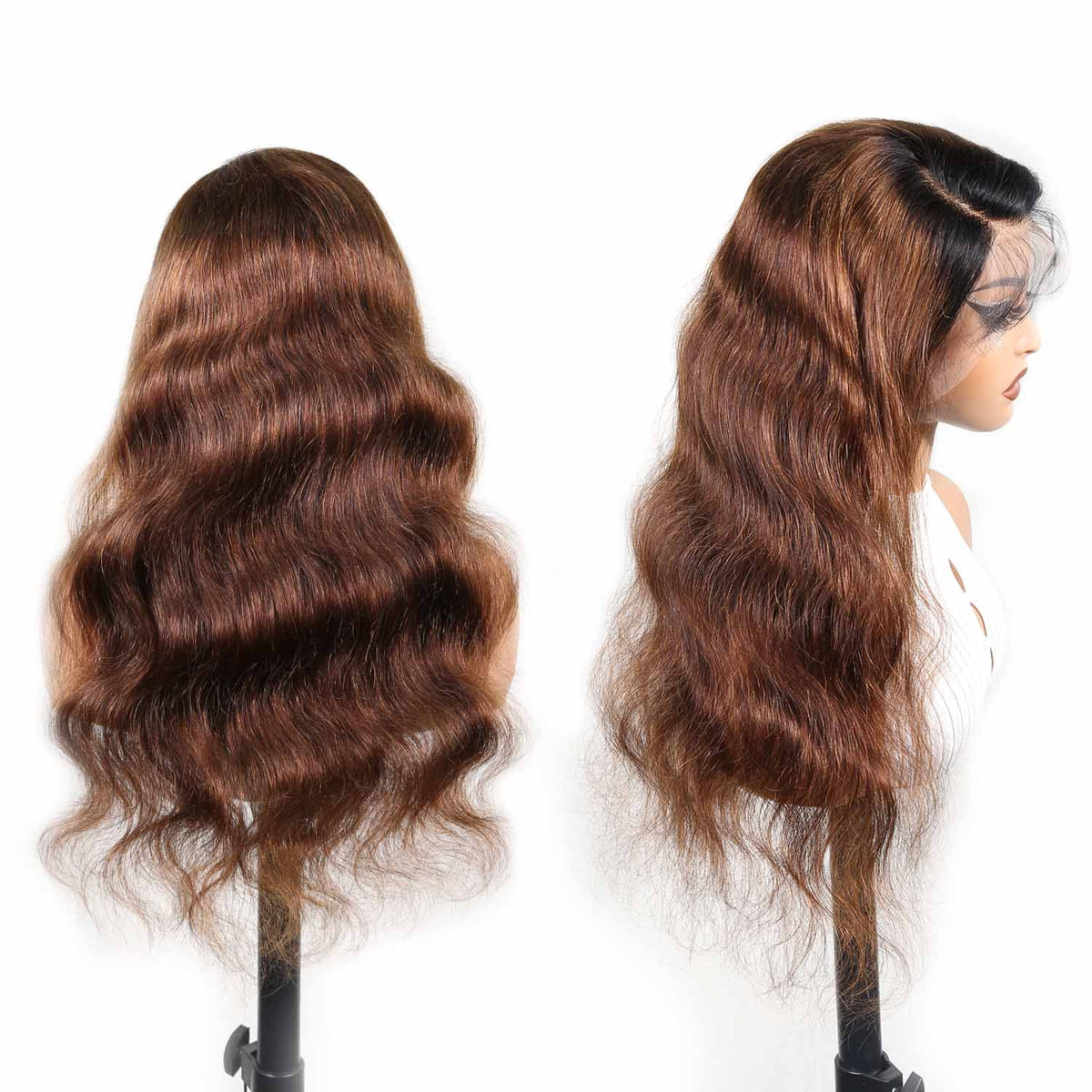 AUTHRIS Body Wave Lace Front Wig | Chocolate Ombre