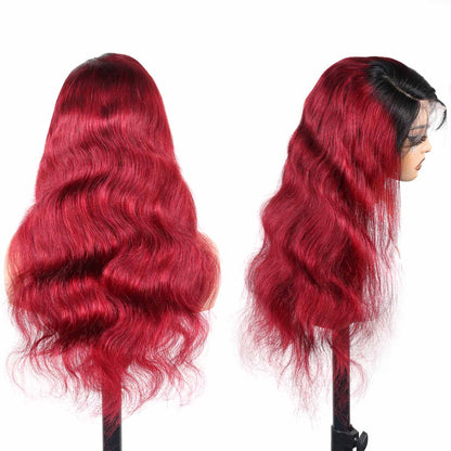 AUTHRIS Body Wave Lace Front Wig | Burgundy Ombre