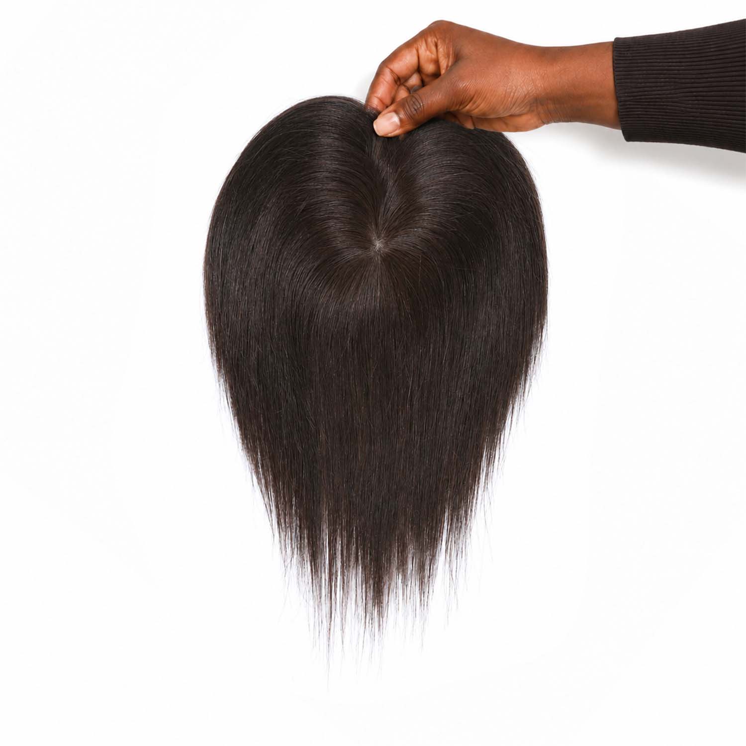 Authris Straight Simulated Scalp Hair Topper for Women | Dark Brown