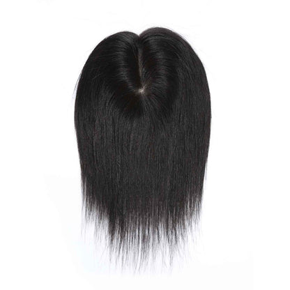 Authris Straight Simulated Scalp Hair Topper for Women | Natural Black