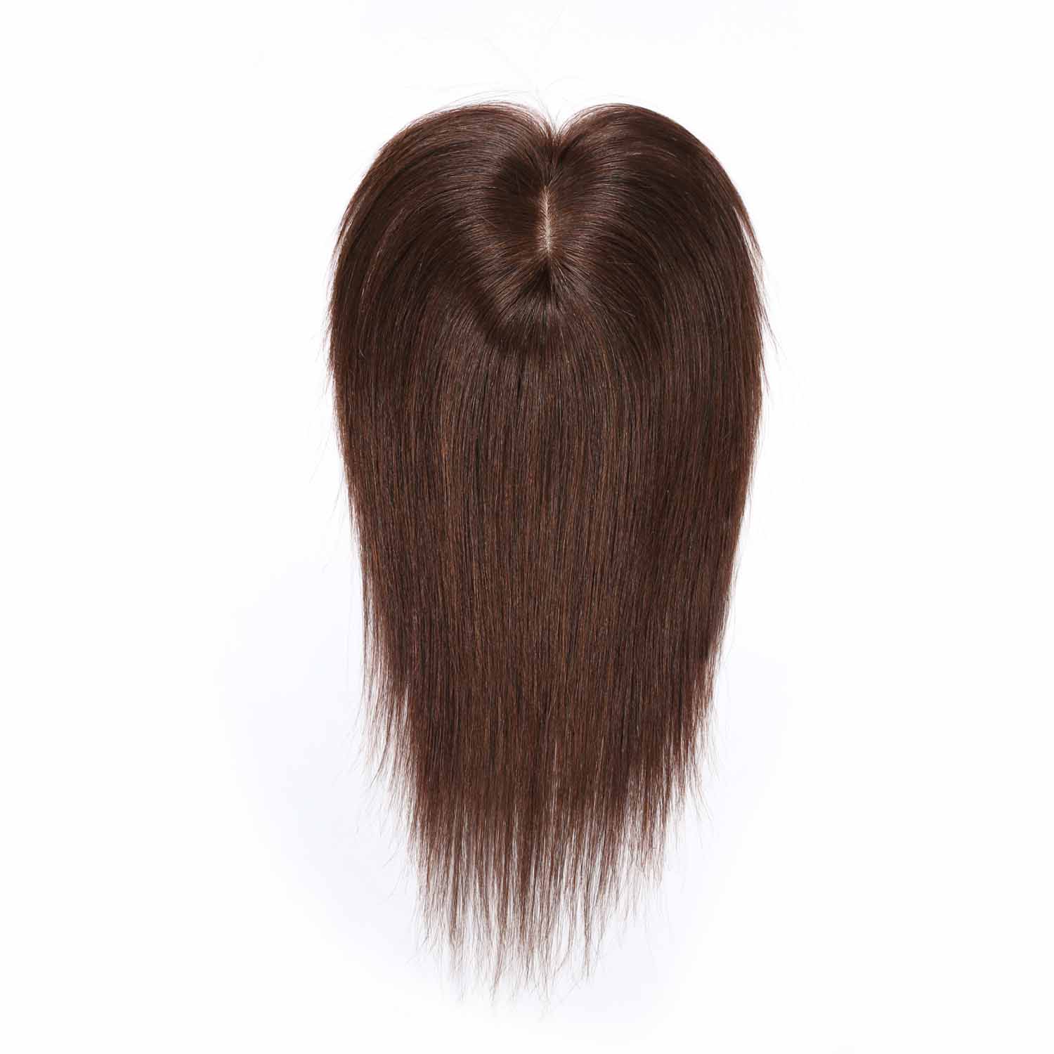 Authris Straight Clip-in Bangs Hair Topper for Women | Chocolate Brown