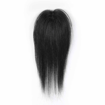 Authris Straight T-shaped middle parting Hair Topper for women | Natural Black