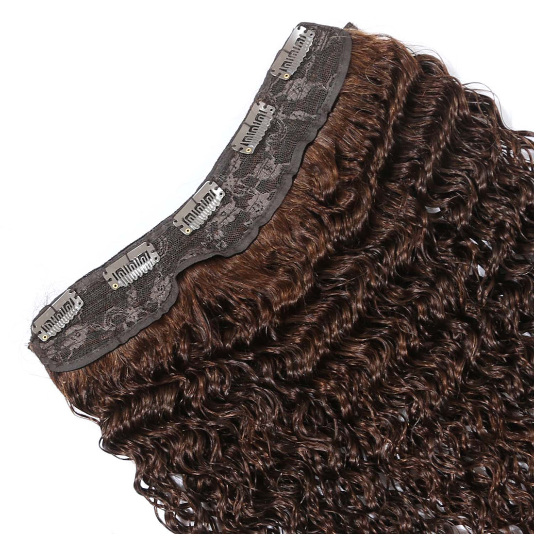 AUTHRIS Deep Wave Clip-Ins (1-Piece) | Chocolate Brown