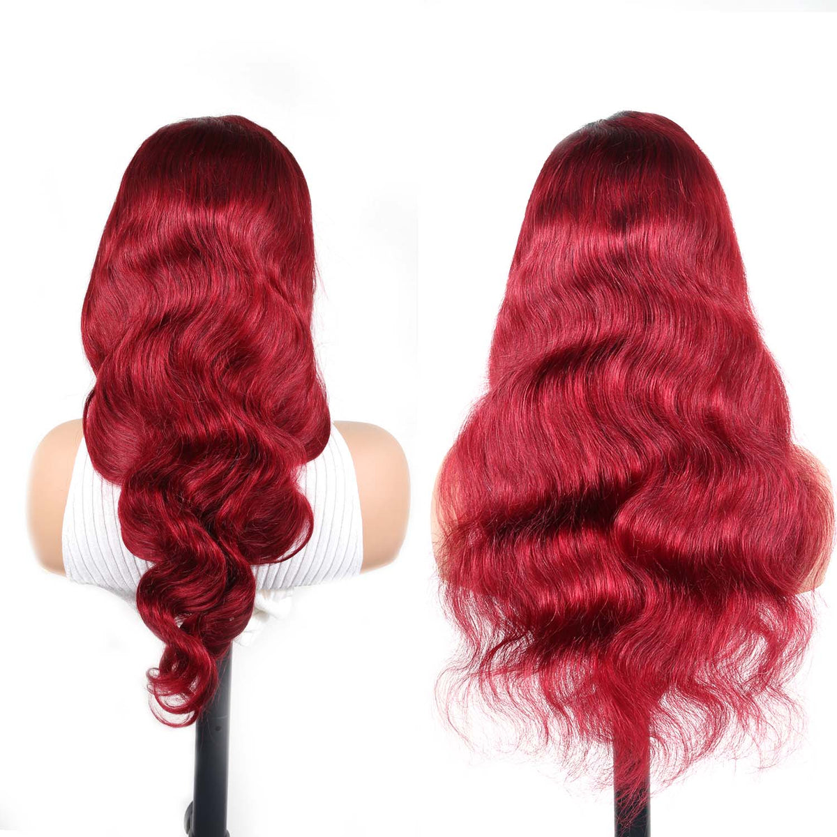 AUTHRIS Body Wave Lace Front Wig | Burgundy Ombre